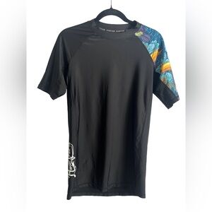 Men's Black Graphic Athletic T